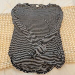 Thin soft striped shirt